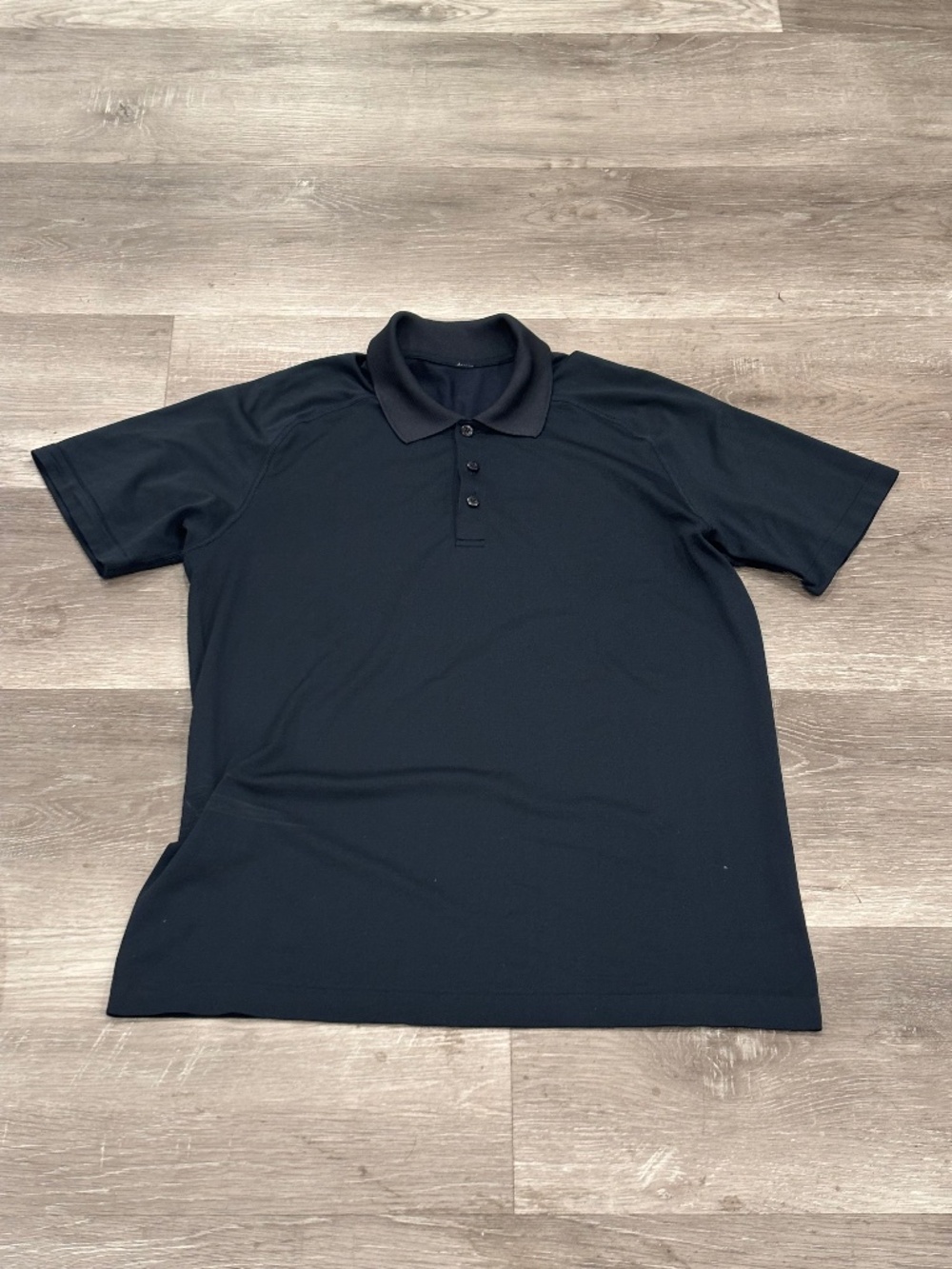 Lululemon Evolution Short Sleeve Polo Shirt Mens M Blue Golf Training Stretch